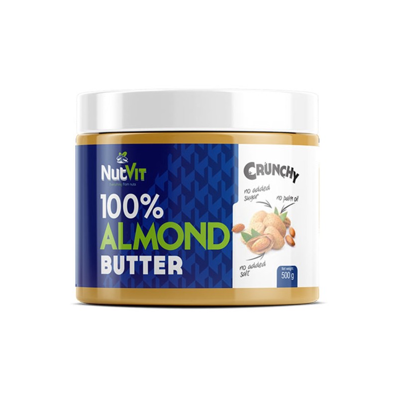 NutVit - 100% Almond Butter Crunchy -...