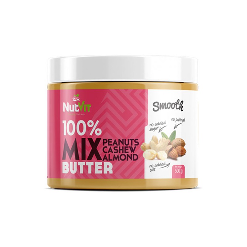 NutVit - 100% Mix Butter Smooth - 500g