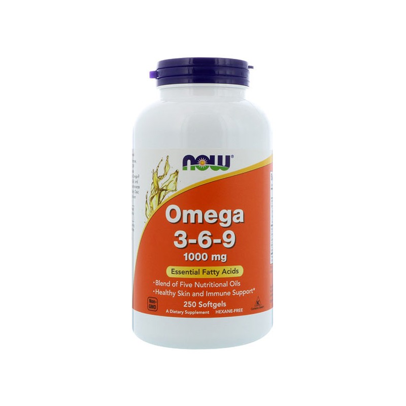 Now Foods - Omega 3-6-9 1000 mg - 250...