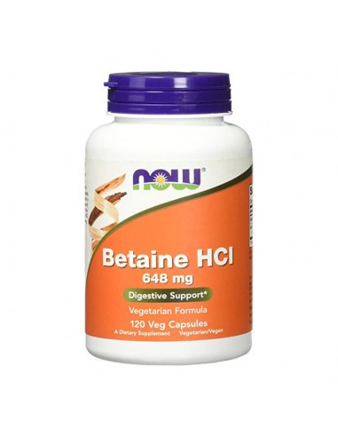 Now Foods - Betaine HCL - 120 Vegan...
