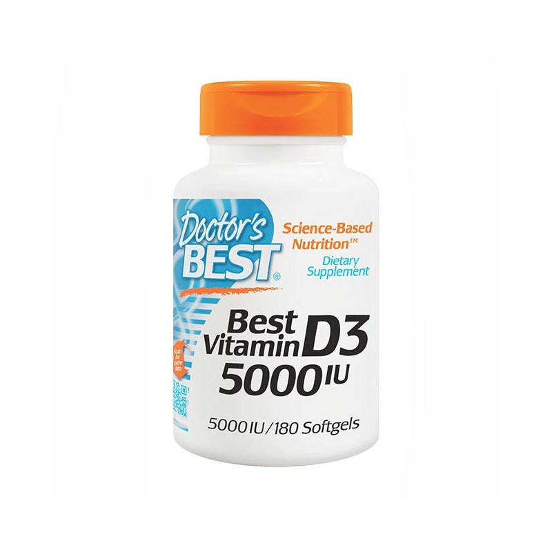 Doctor's Best - Vitamin D3 5000 IU -...