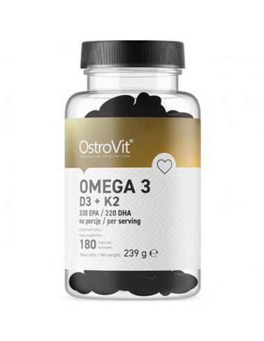 Ostrovit - Omega 3 D3+K2 - 180...